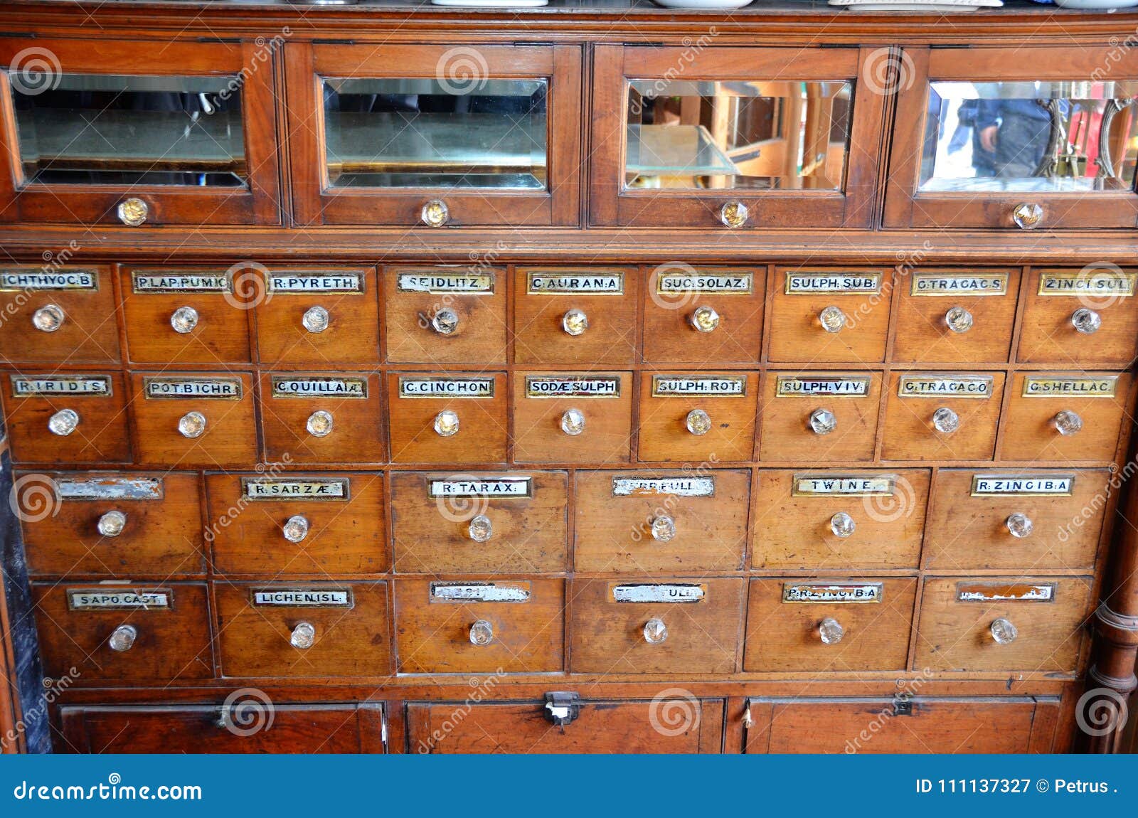 Historic Drugstore Fort Edmonton Western Canada Stock Image