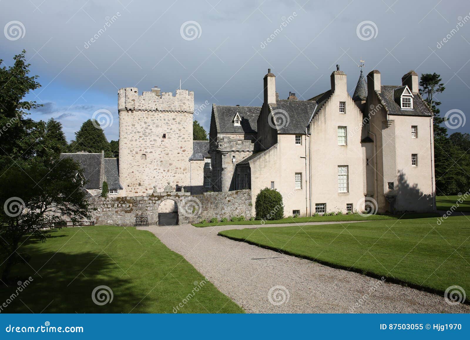 The Historic Drum Castle in Scotland, Great Britain Stock Image Image