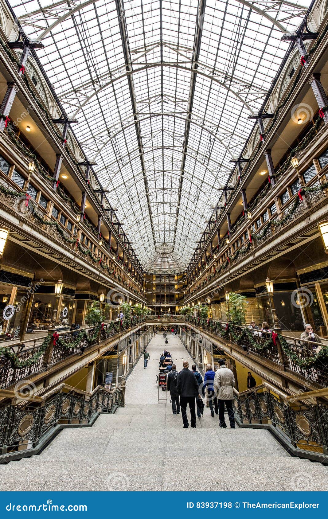 Historic Euclid Arcade Downtown Cleveland, Ohio Editorial Stock Photo
