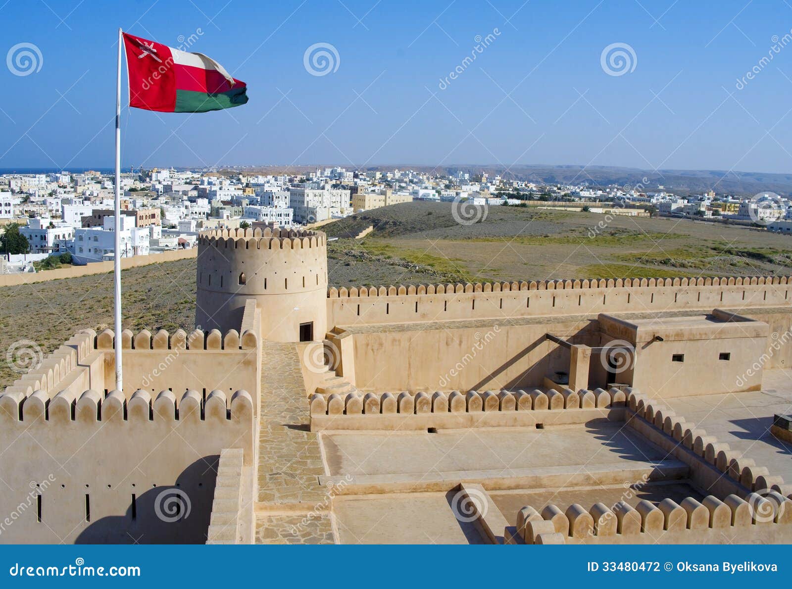 historic fortification, sunaysilah castle or fort in sur, sul