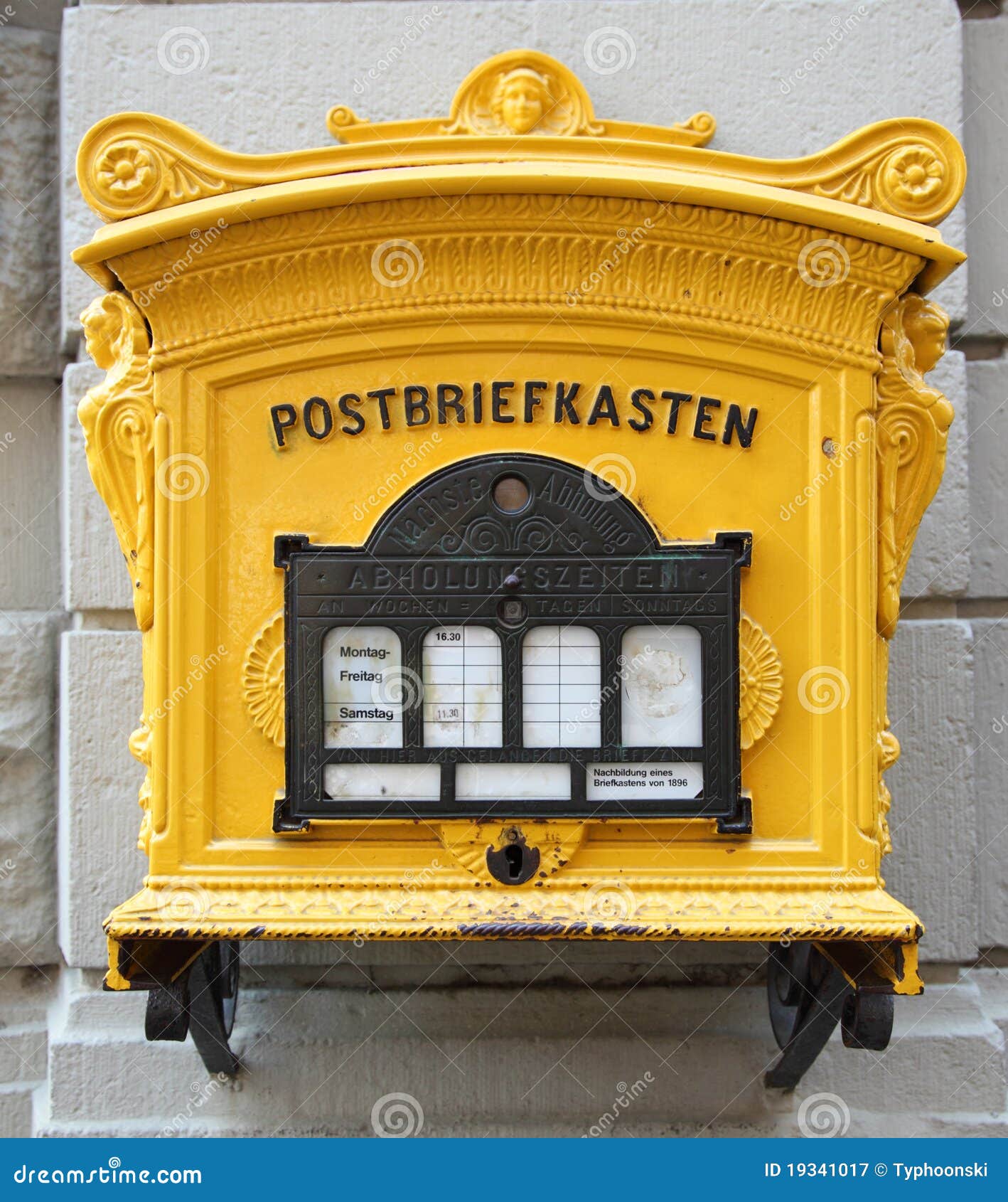 Historic german mailbox stock image. Image of briefkasten 19341017