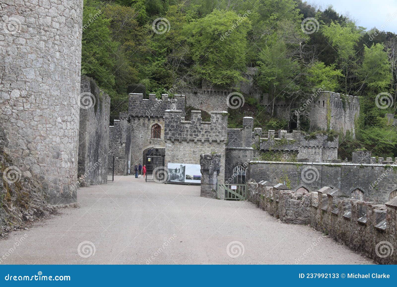 Gwrych Castle and Gardens Abergele Conwy Wales Editorial Stock Photo 