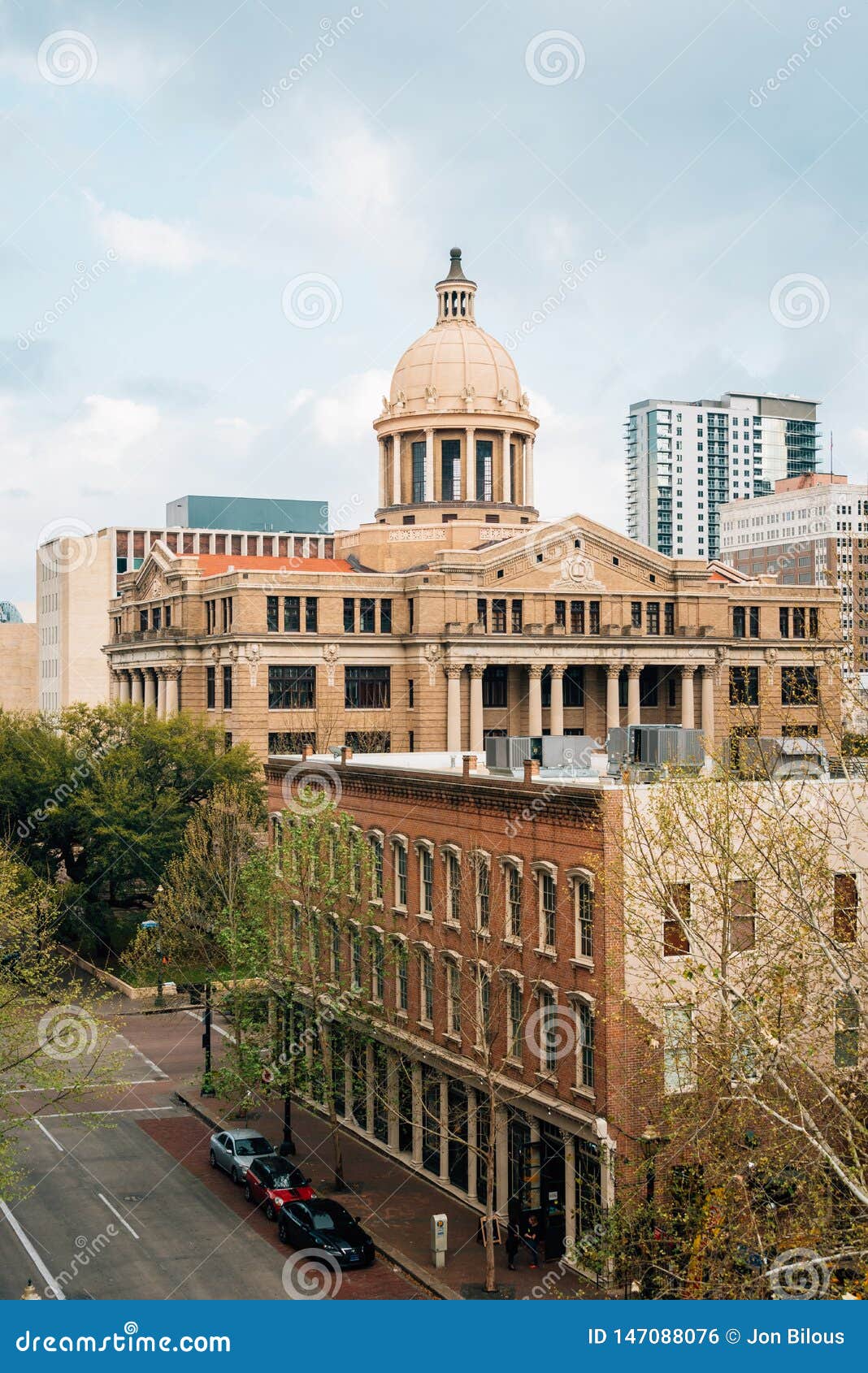 The Historic 1910 Harris County Courthouse, in Downtown Houston, Texas Editorial Photo Image