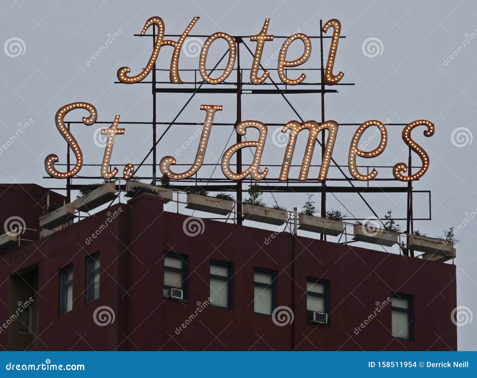 An Historic Hotel, the St. James, Gaslamp Quarter, San Diego, CA, USA