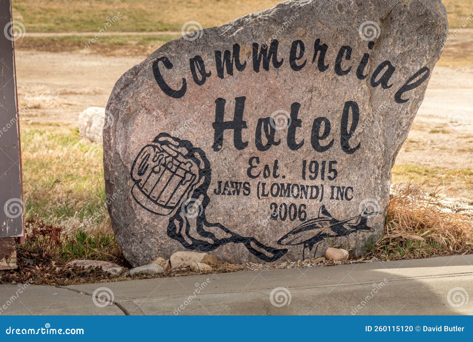Historic Hotel Still Standing Lamond Alberta Canada Editorial Image