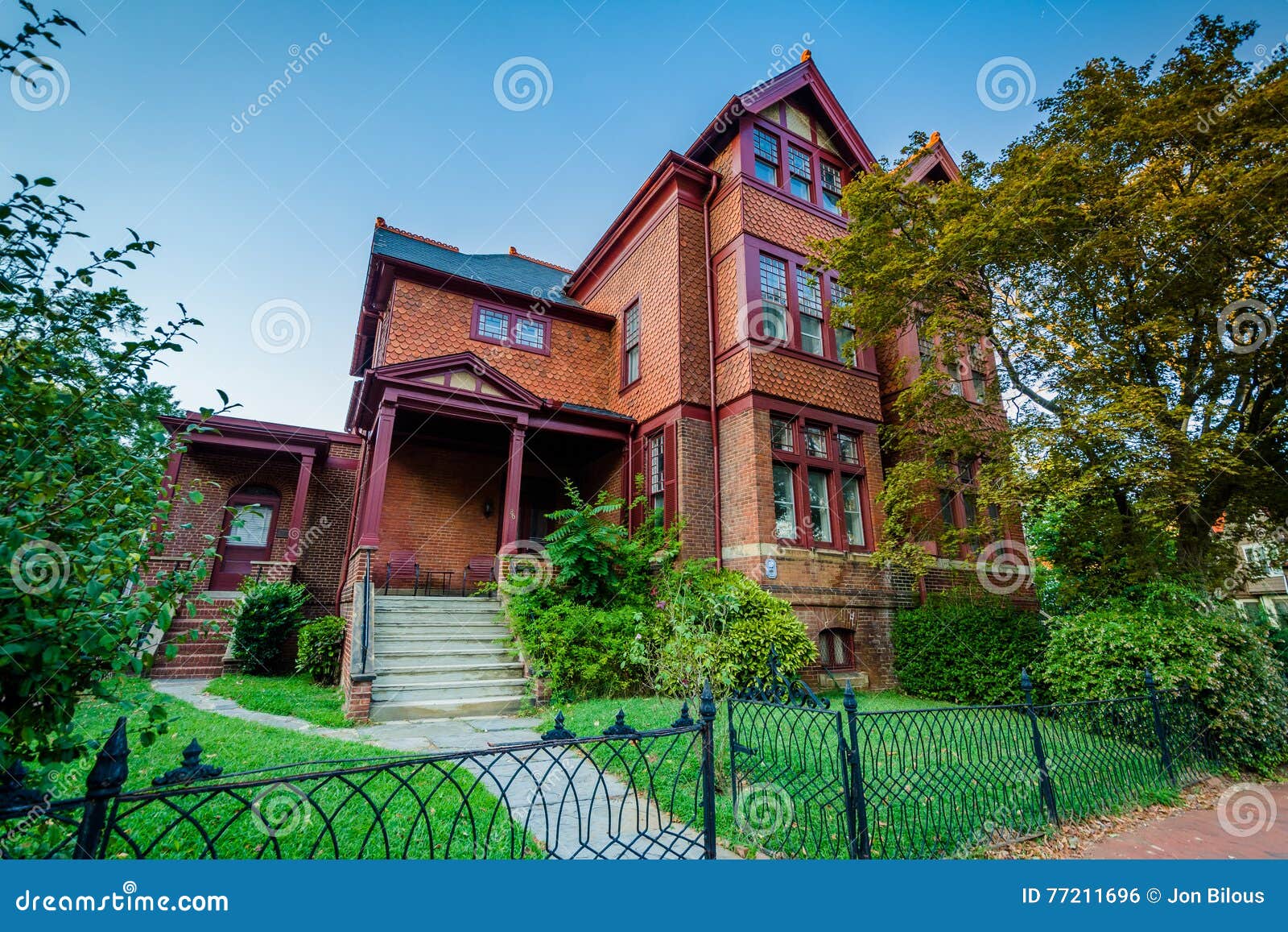Historic House in Annapolis, Maryland. Stock Photo Image of evening