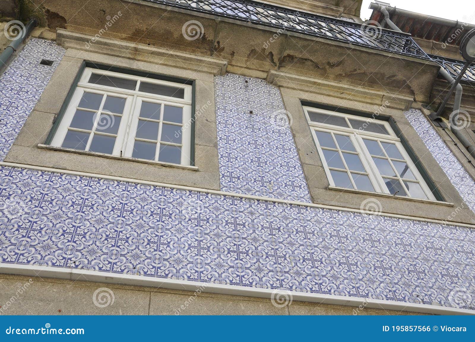 historic houses facade from rua de mouzinho da silveira street in downtown of porto in portugal
