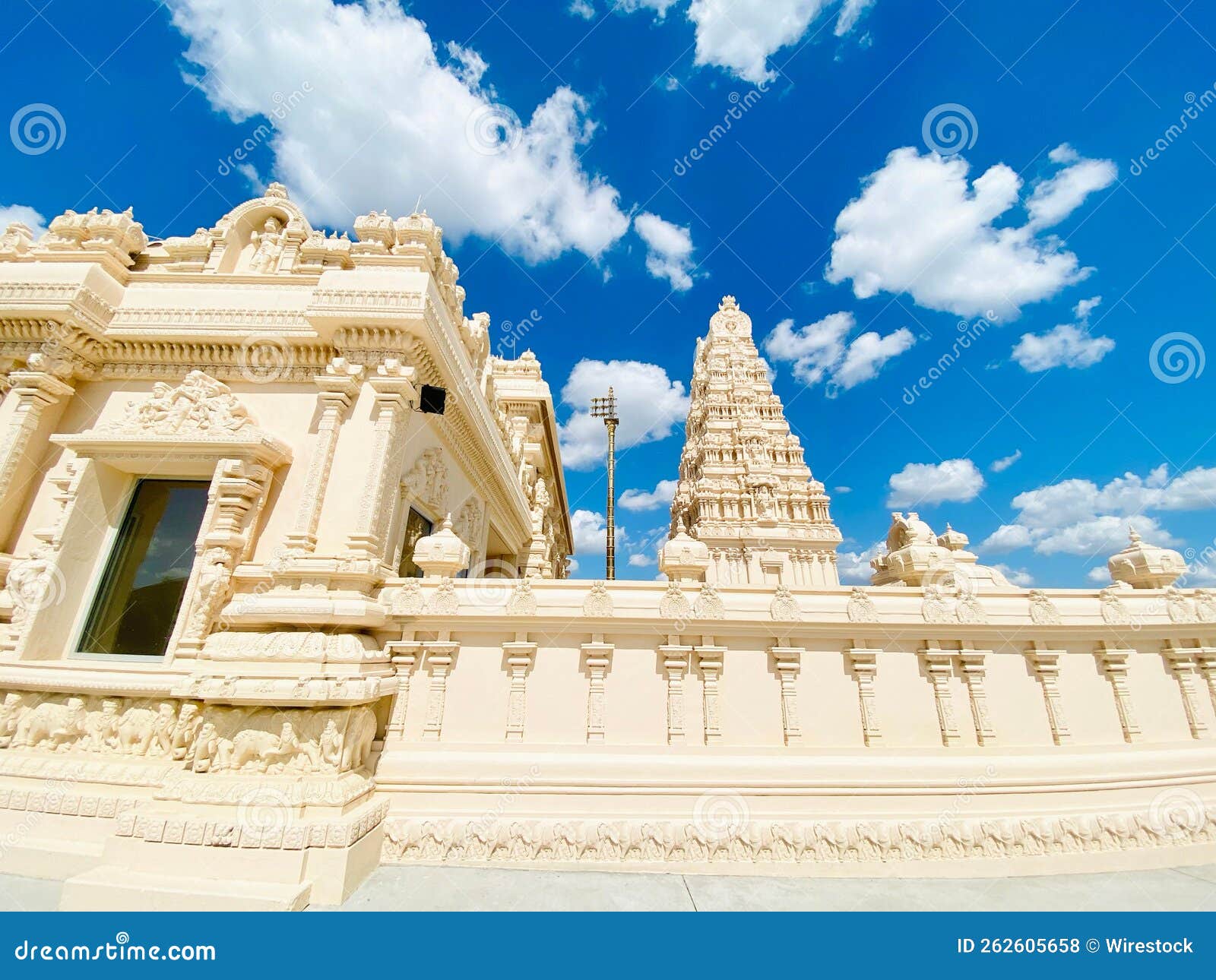 Historic Karya Siddhi Hanuman Hindu Temple on a Sunny Day Stock Photo
