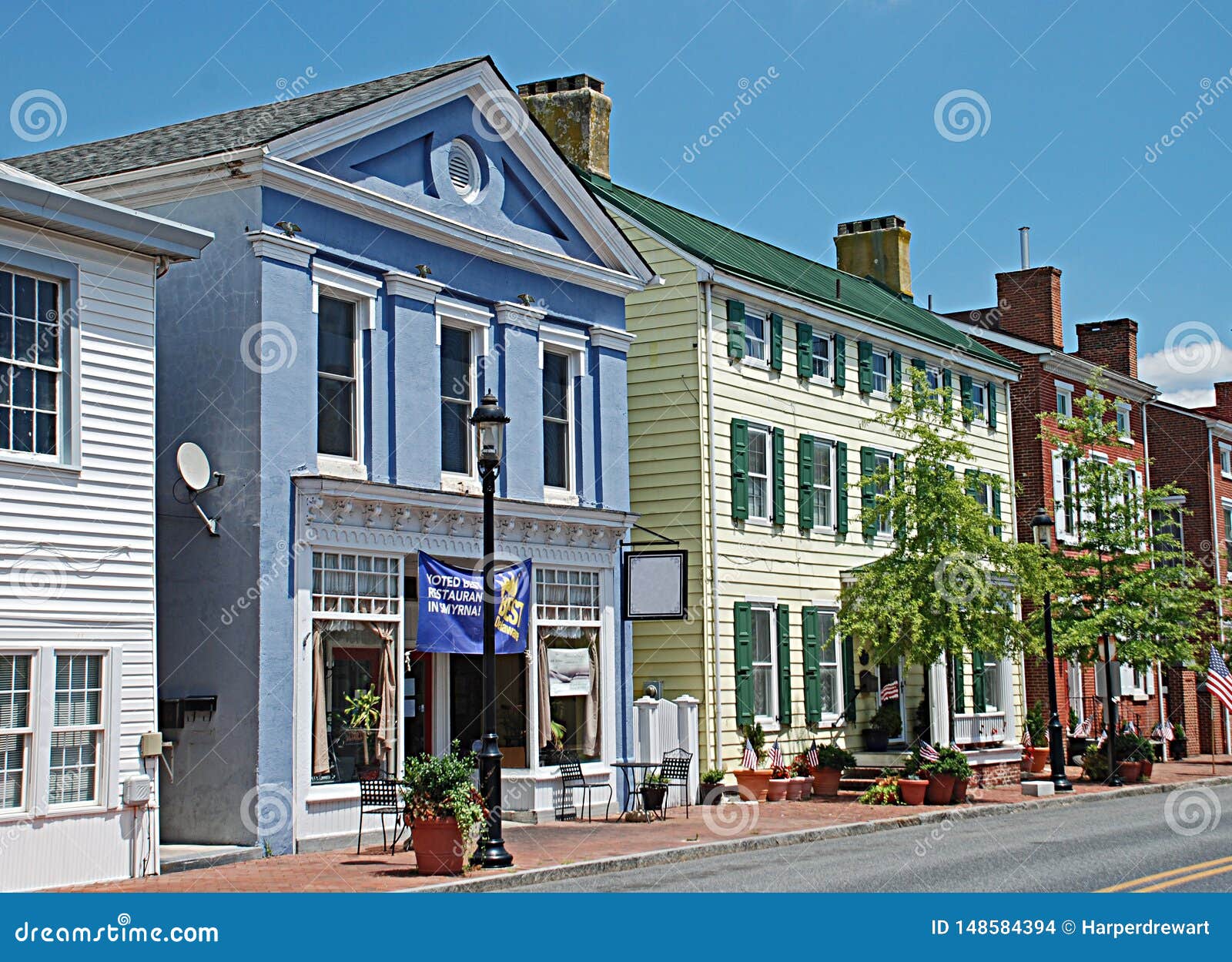 Main Street in Smyrna Delaware Stock Ph