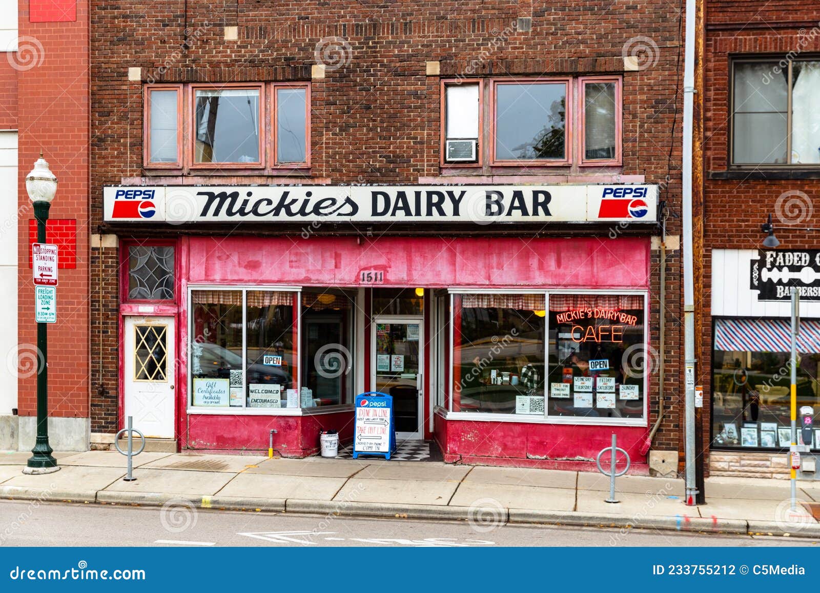 Historic Mickies Dairy Bar in Madison, WI Editorial Photography Image