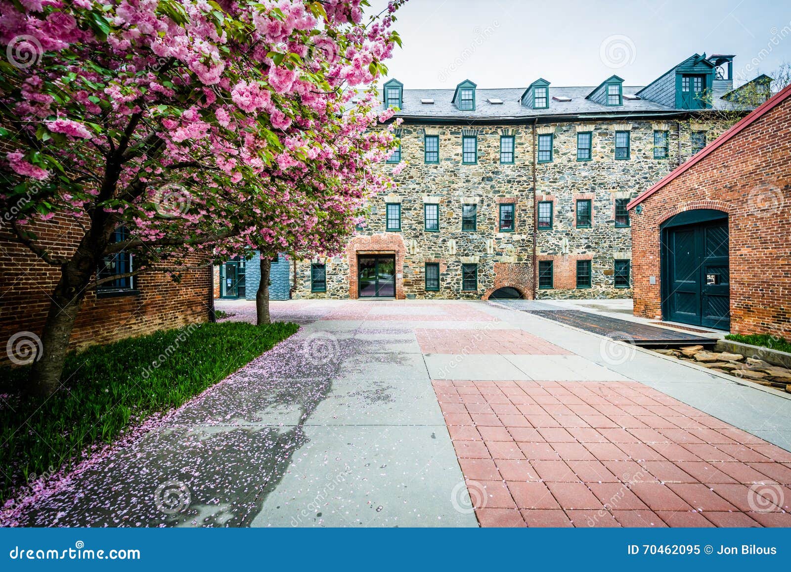 Historic Mill in Mount Washington, Baltimore, Maryland. Stock Image