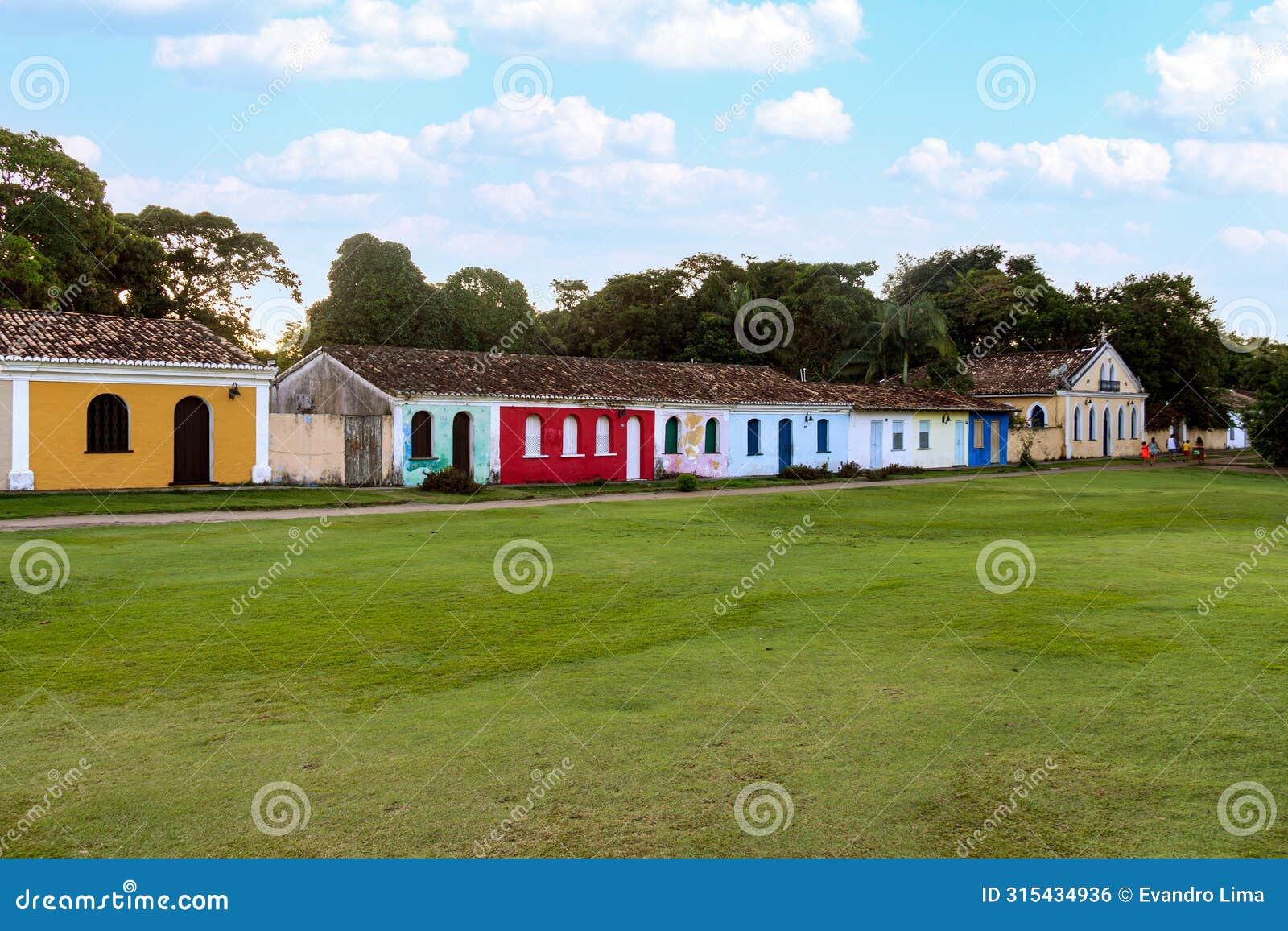 historic old houses in the historic center of the old town of porto seguro, in the state of bahia, brazil