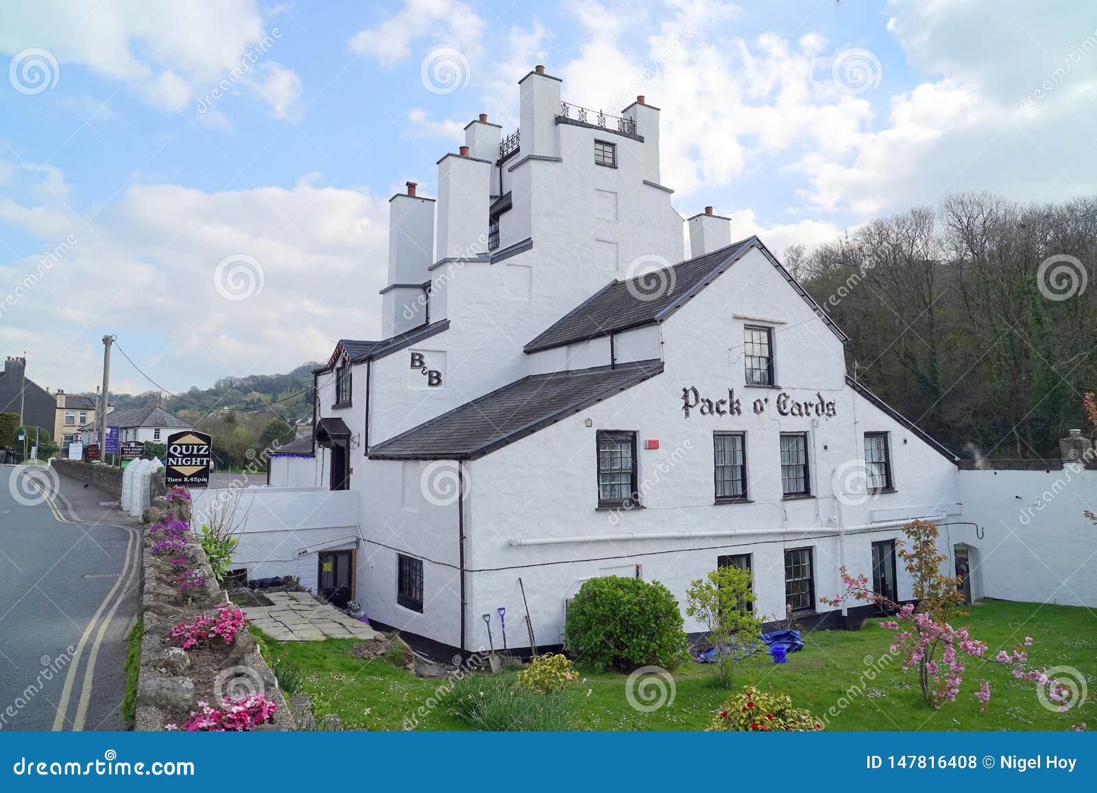 Historic Hotel Based on Pack of Cards Editorial Stock Photo Image of