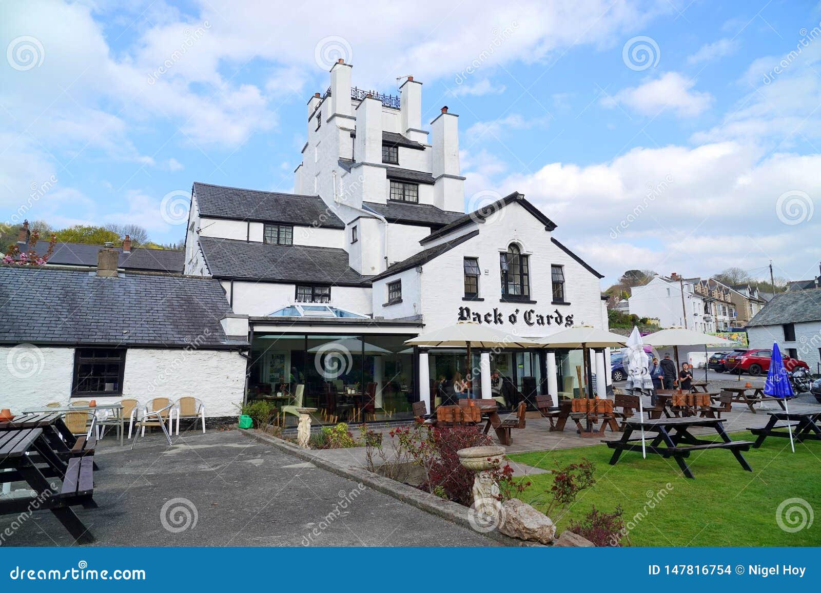Historic Hotel Based on Pack of Cards Editorial Stock Image Image of
