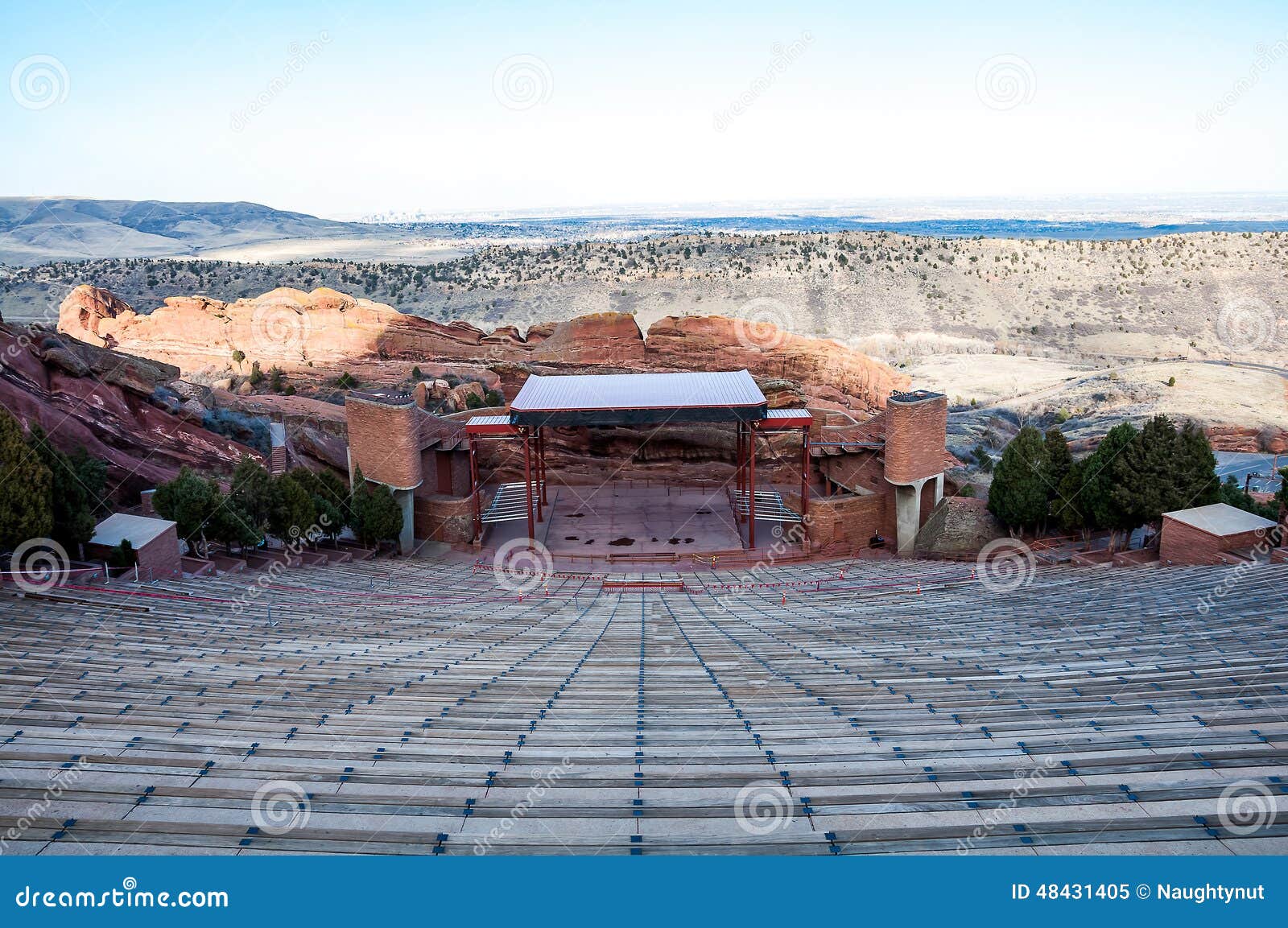 historic red rocks amphitheater near denver, colorado