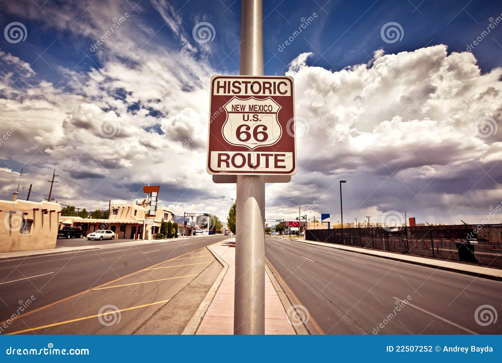 historic route 66 route sign