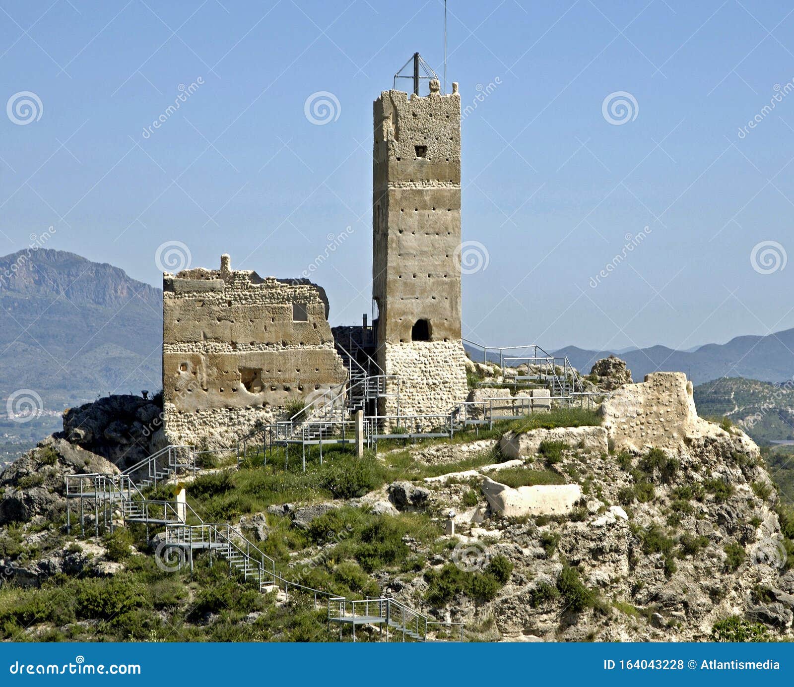 castle ruins, penella, cocentaina, alcoy/alcoi, alicante - spain