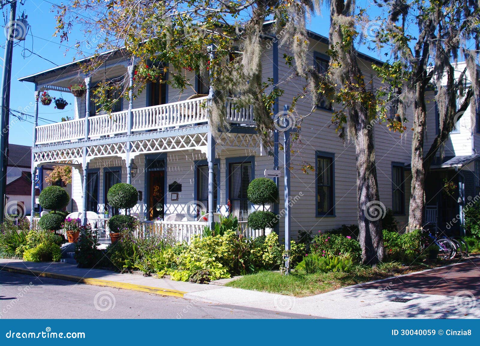 Saint augustine house stock image. Image of house, america 30040059