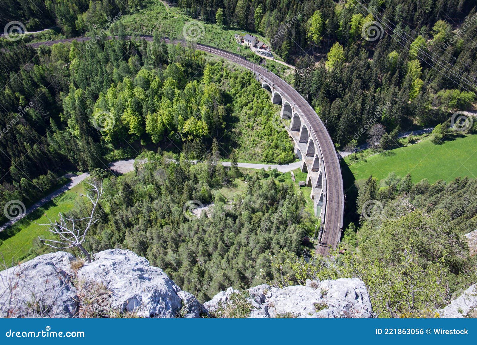 historic semmering mountain railway vaiduct bridge