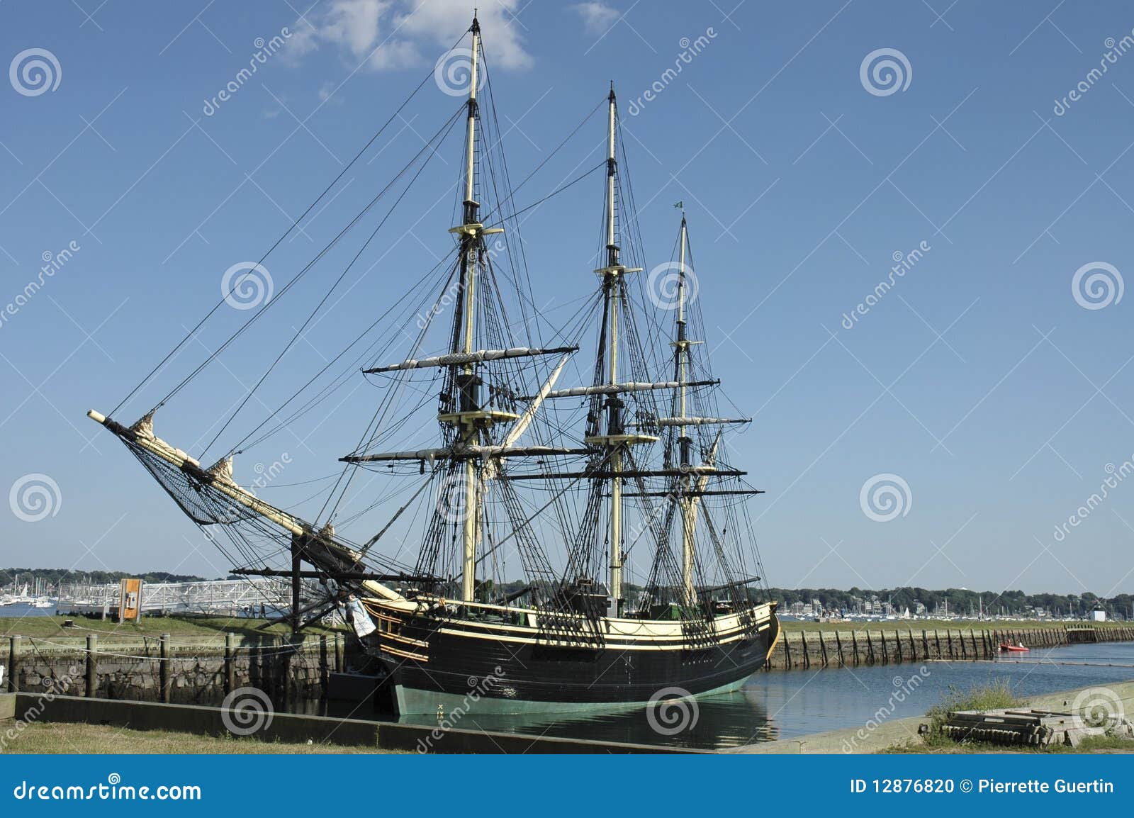 Historic ship stock photo. Image of bright, mast, horizontal 12876820