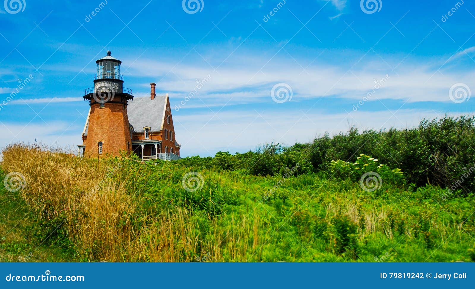 Historic Southeast Lighthouse, Block Island, Rhode Island Editorial ...