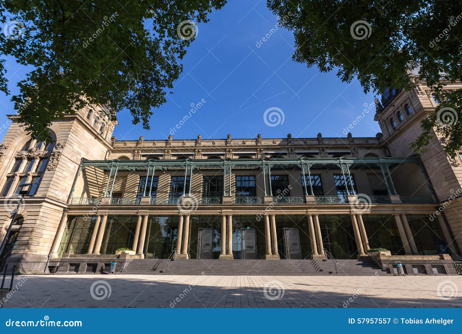 Historic Townhall Wuppertal Germany Stock Image Image of spring