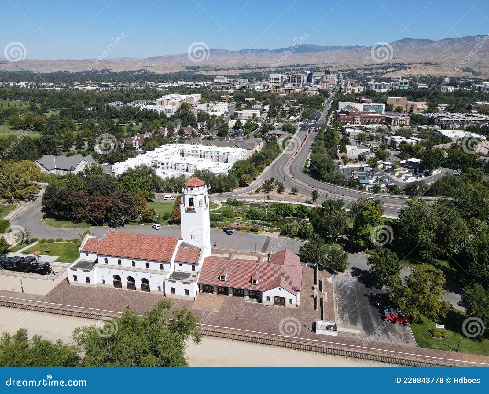 Historic Train Depot in Boise, Idaho Editorial Stock Photo Image of