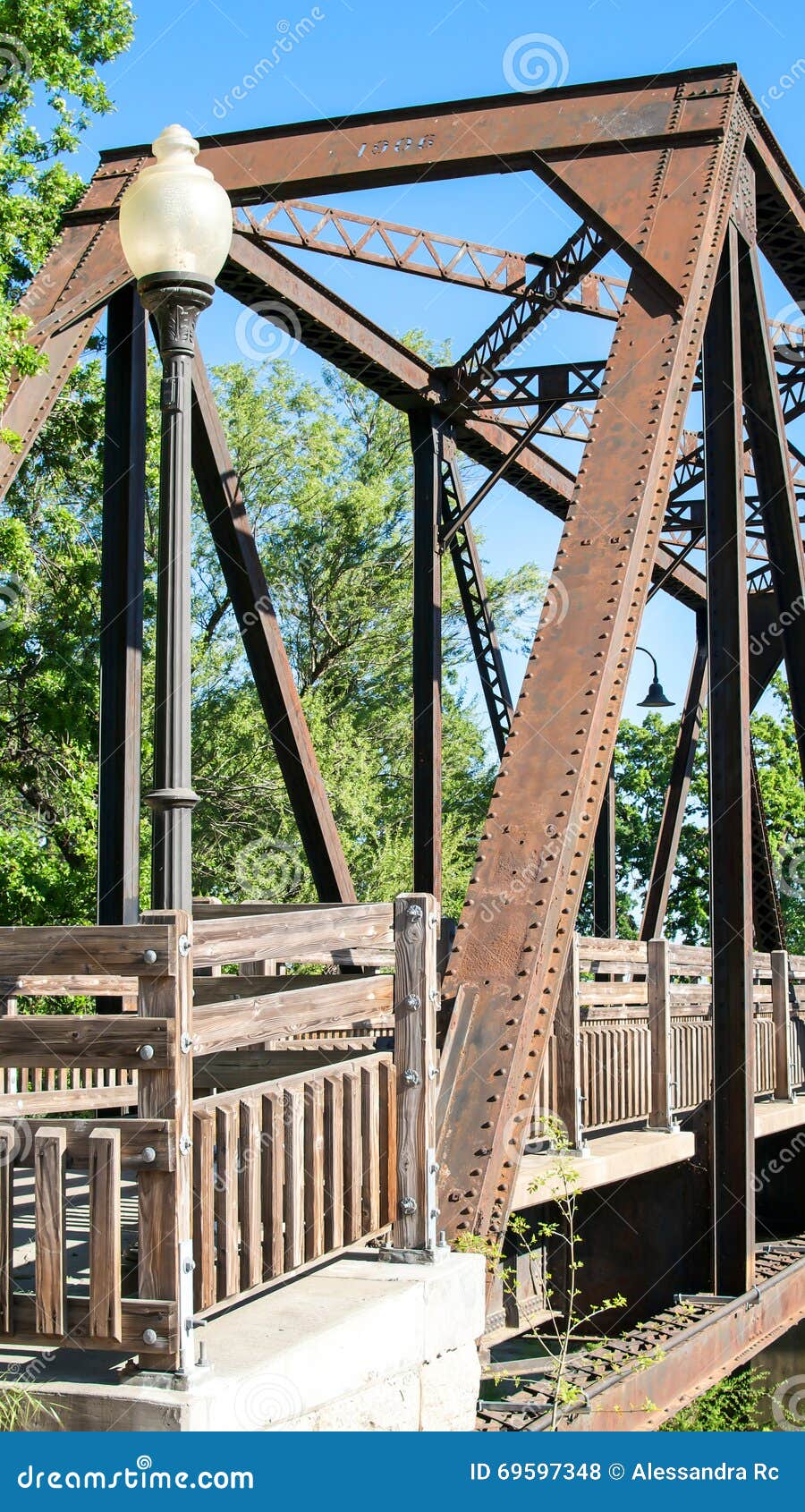Historic Trestle Train Bridge Stock Photo Image of rush, register