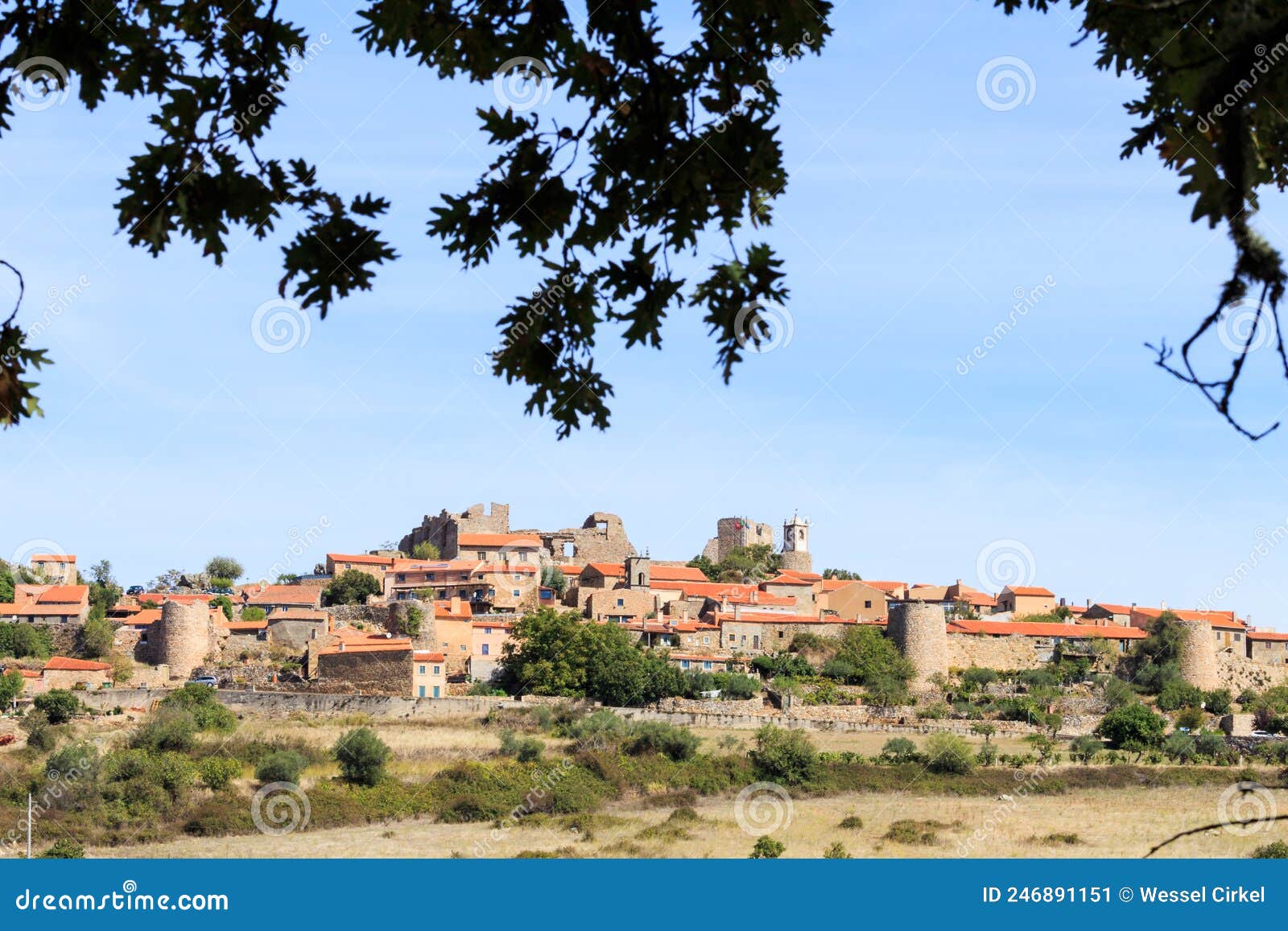 castelo rodrigo on the portuguese hills