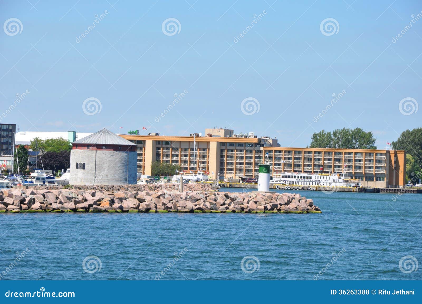 Historic Waterfront of Kingston, Ontario Stock Photo Image of island
