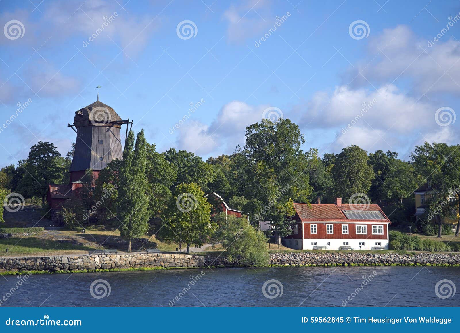 historic windmill, djurgarden, stockholm