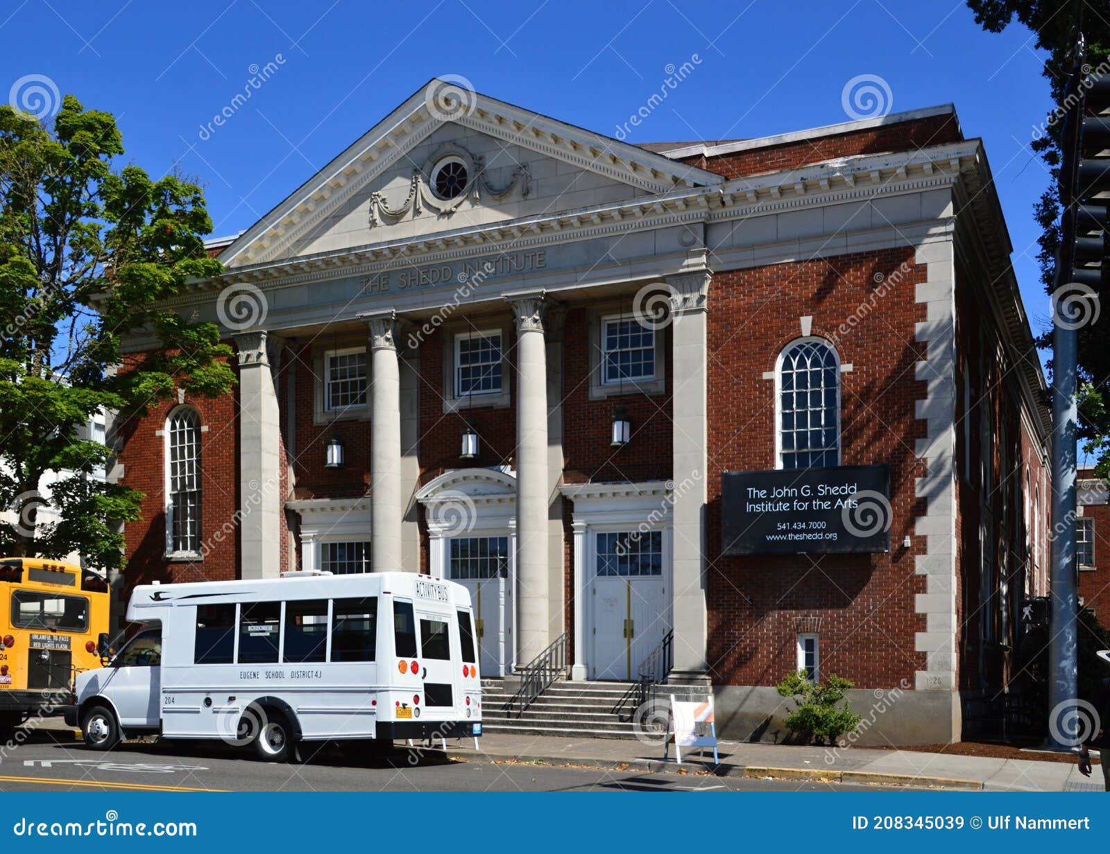 Historical Building in Downtown Eugene, Oregon Editorial Stock Image