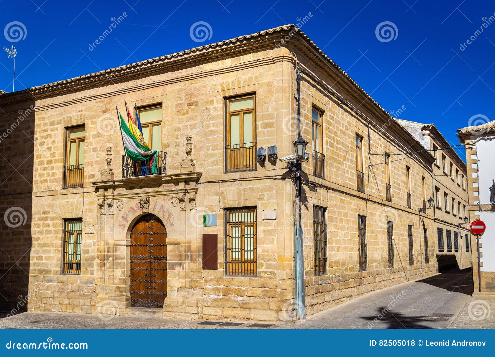 historical buildings in baeza, spain