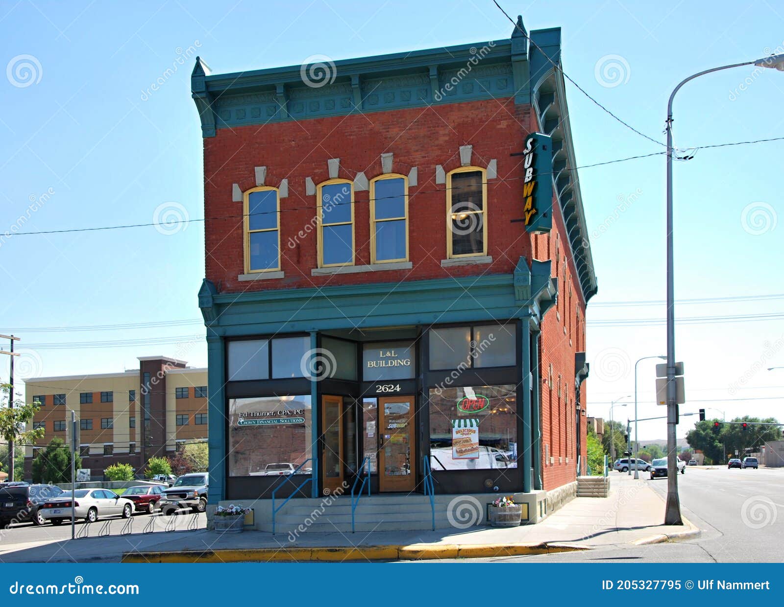 historical buildings in the old western town of billings, montana