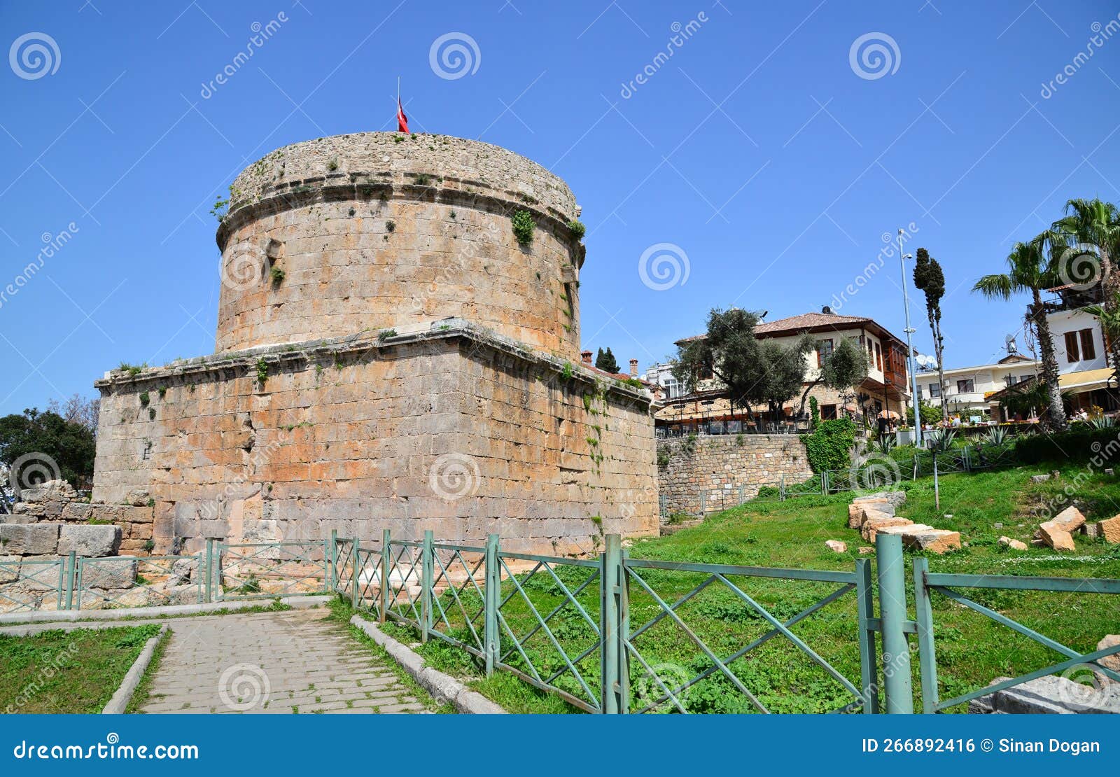historical hidirlik tower - antalya