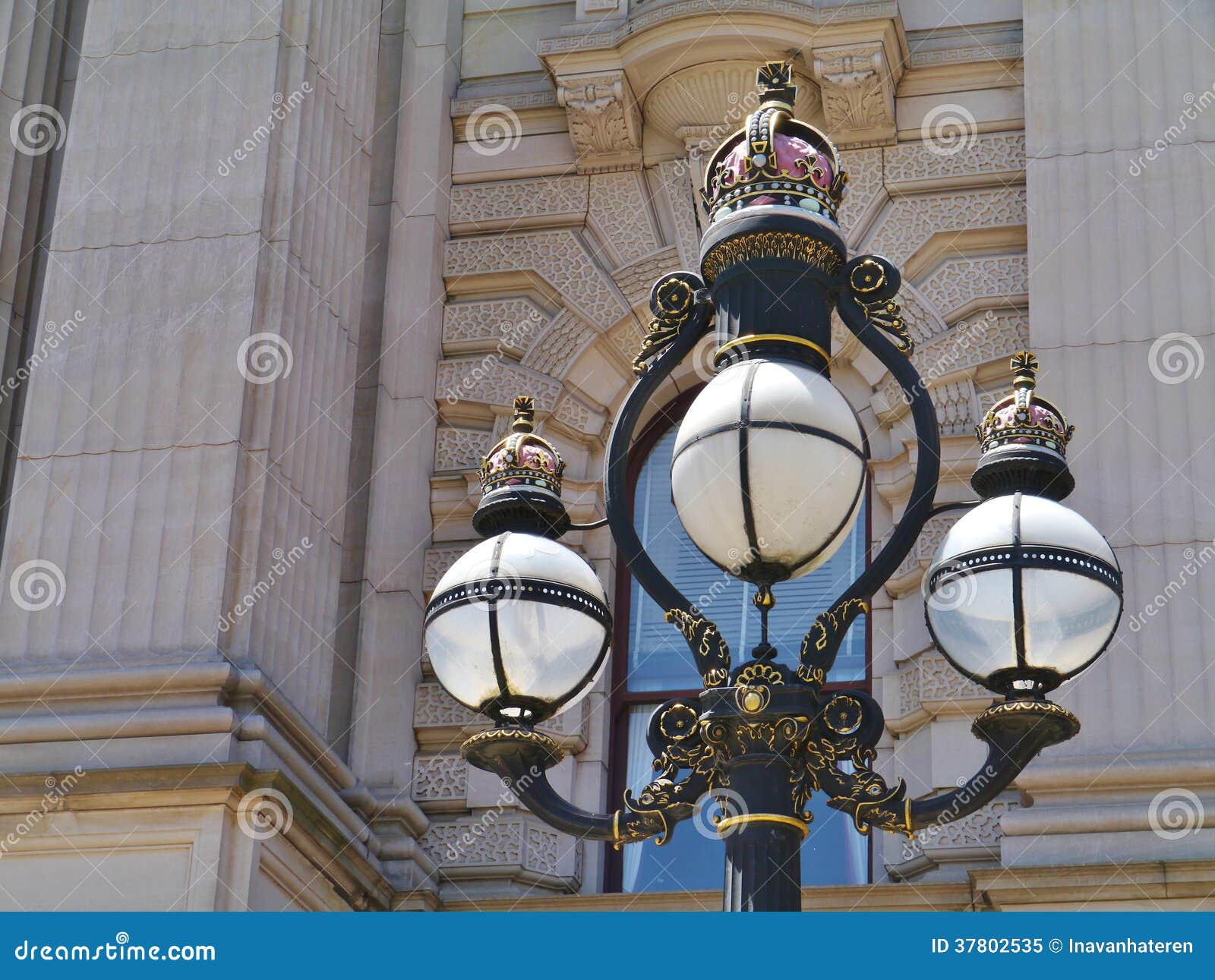 Historical lamp post stock image. Image of monument, electric 37802535