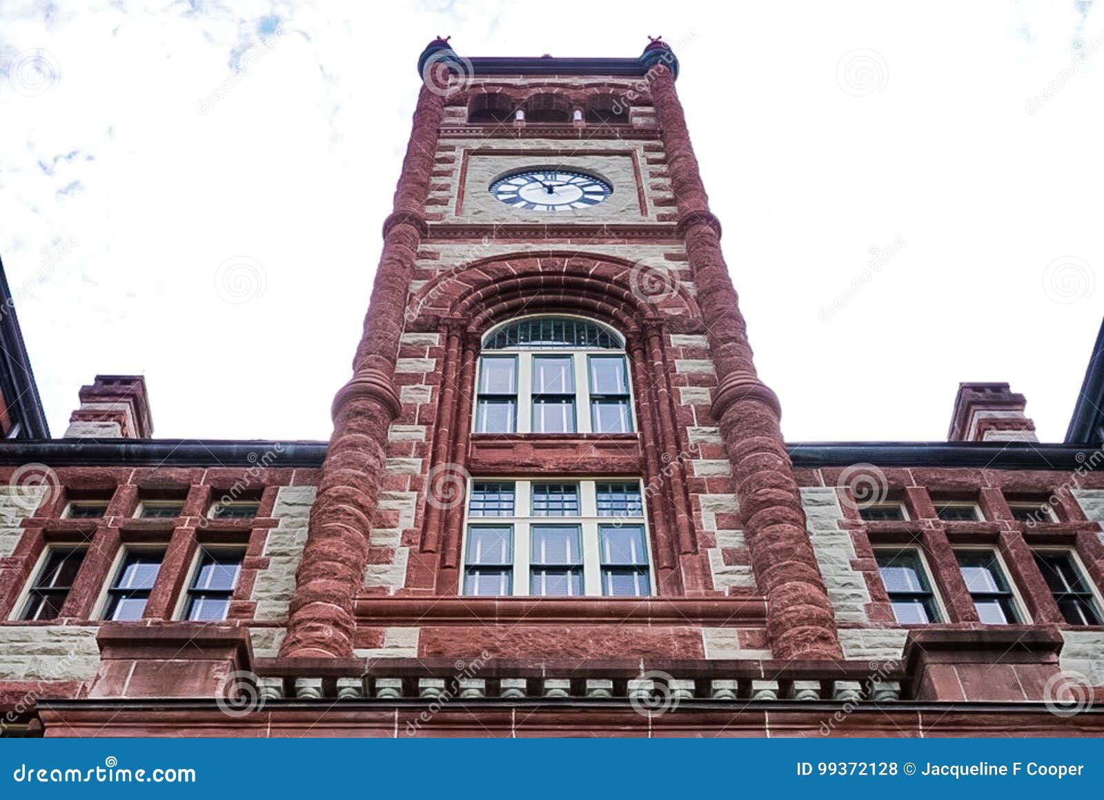 the historical de witt county courthouse in cuero, texas along t