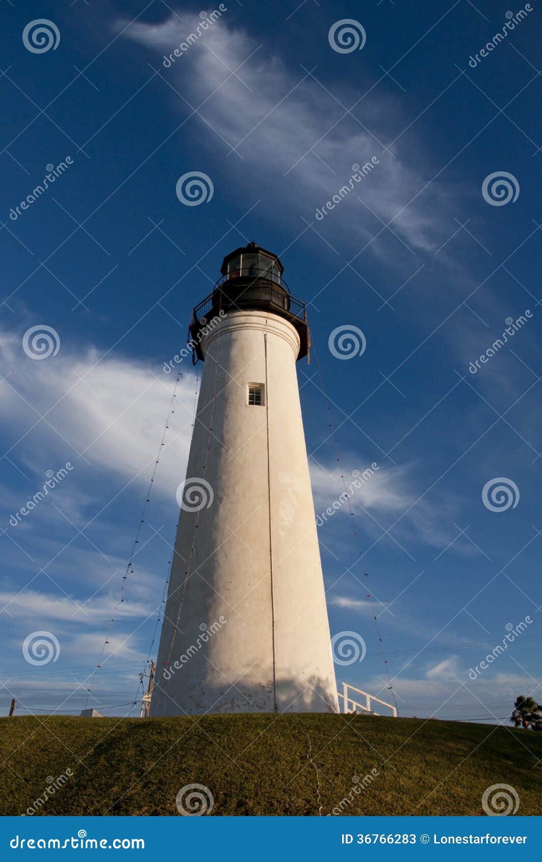 historical lighthouse in port isabel, texas