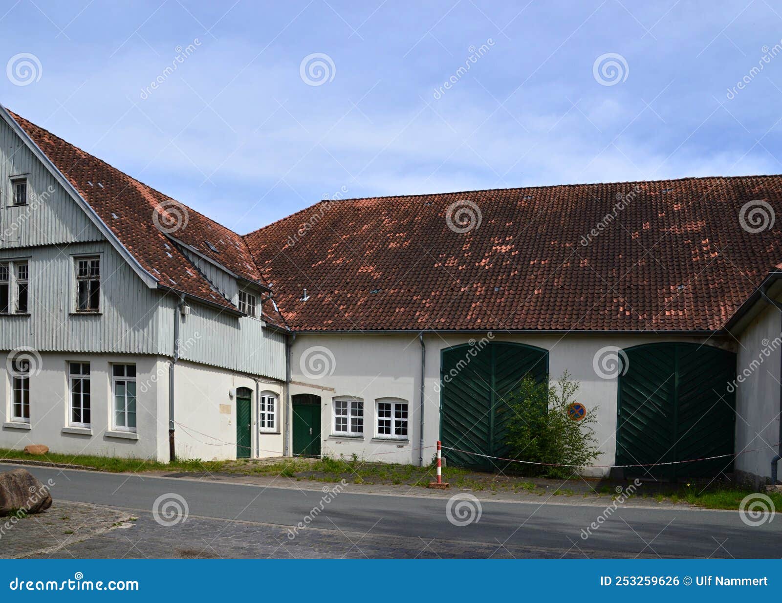 historical manor in the town bomlitz, lower saxony