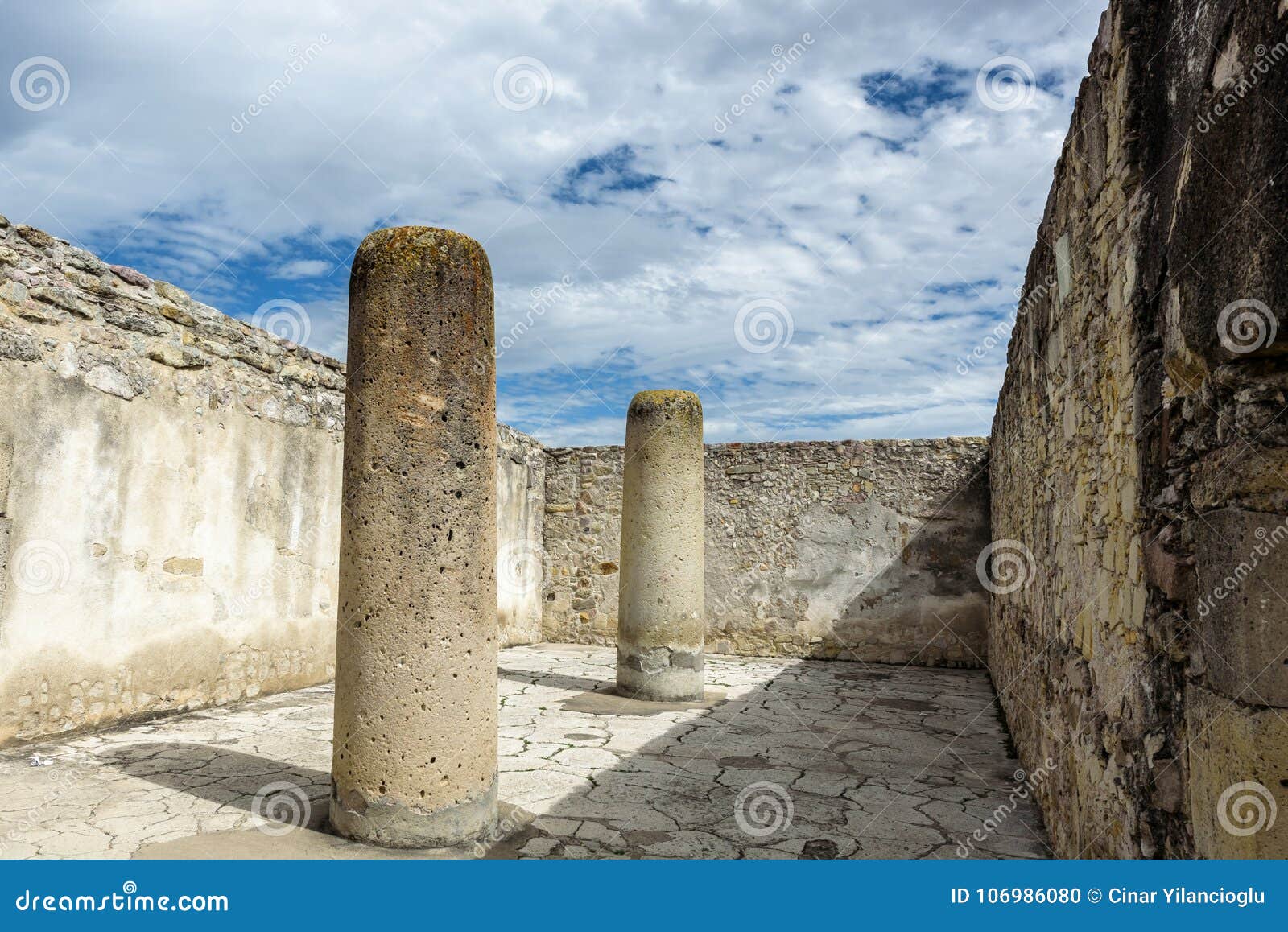 historical monument in an the ancient mesoamerican city