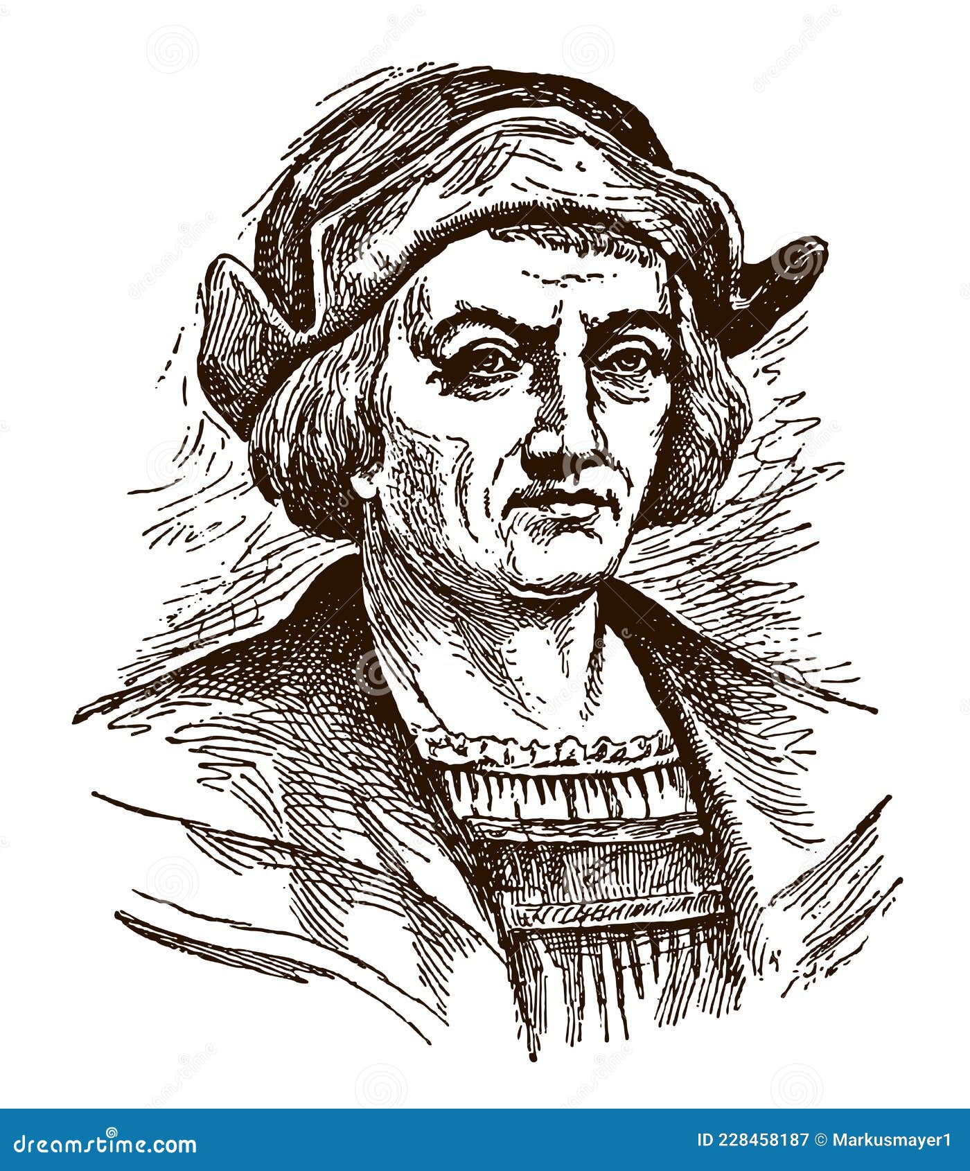 Christopher Columbus Png Transparent Image  Portrait Drawing Christopher  Columbus Png Download  vhv