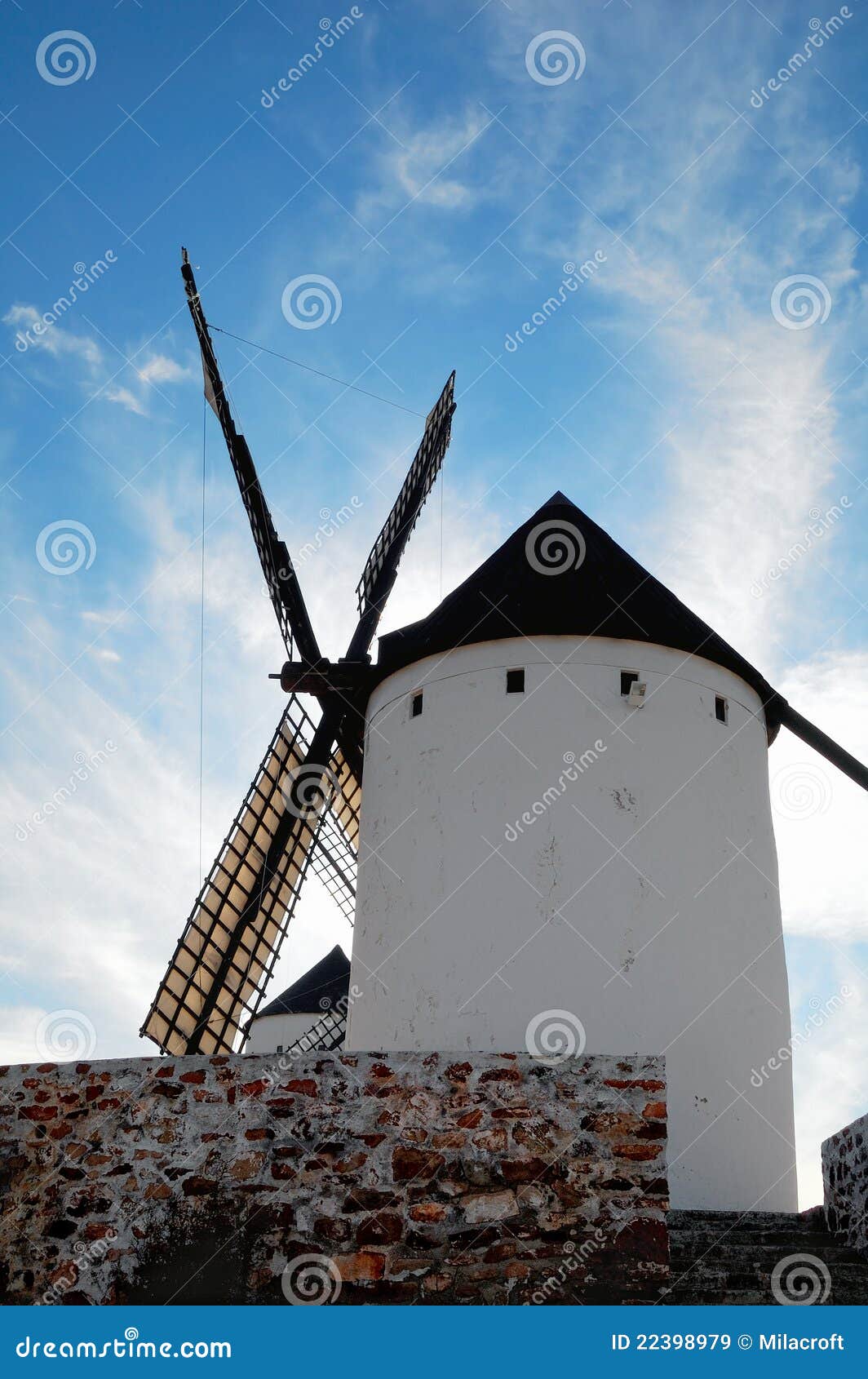 Historical Spanish Windmill Stock Image - Image of tradition, europe