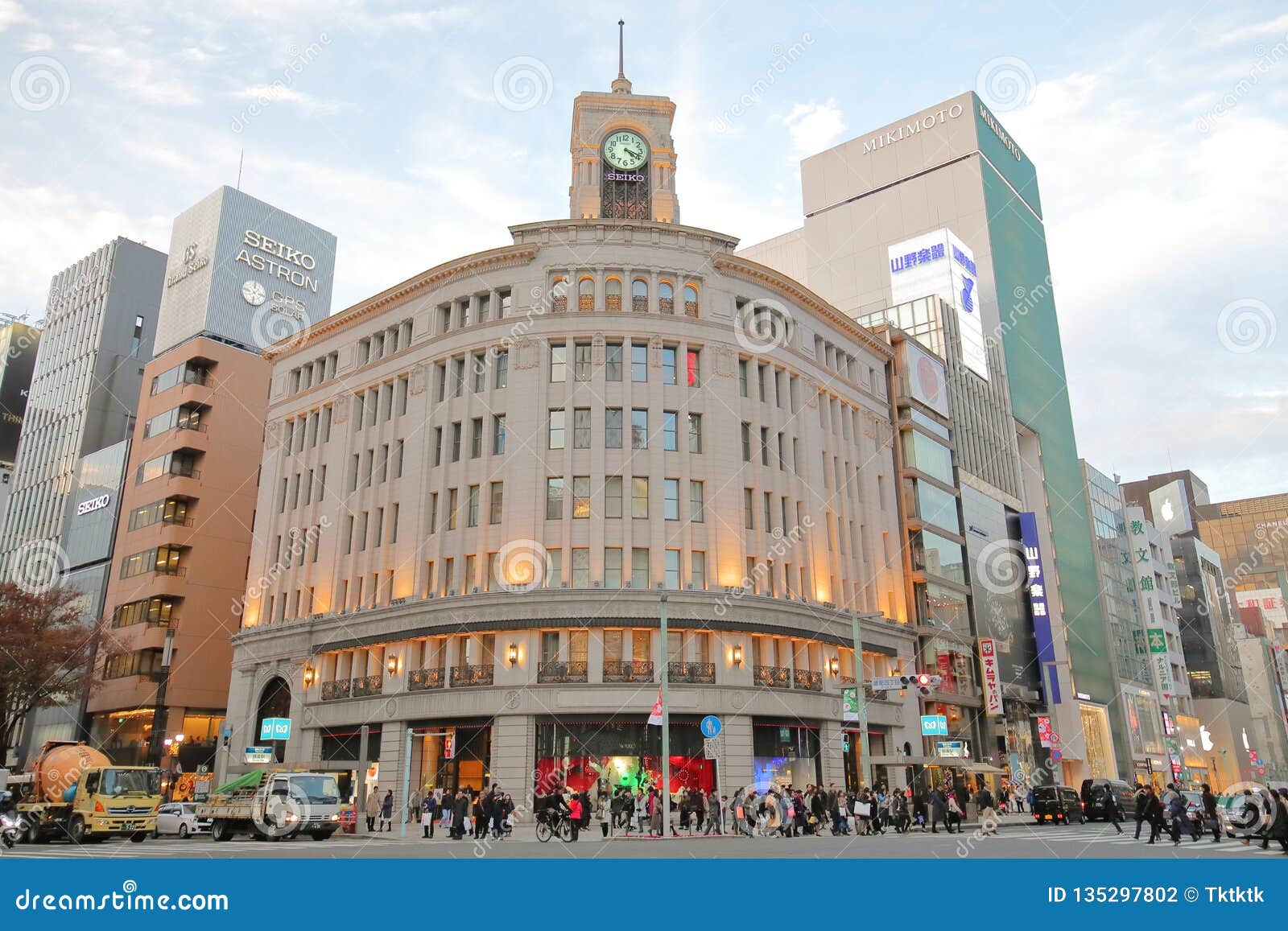 Historical Wako Building Ginza Tokyo Japan Editorial Photography - Image of  historical, japanese: 135297802