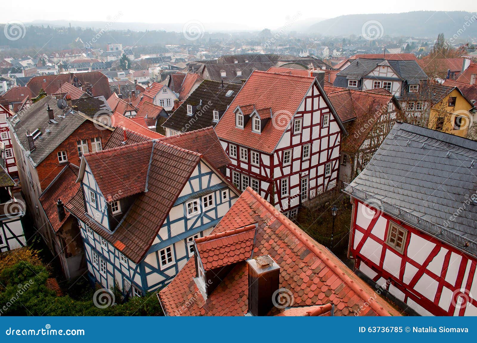Historisch Centrum Van Marburg, Duitsland Stock Afbeelding Image of europees, plaats 63736785