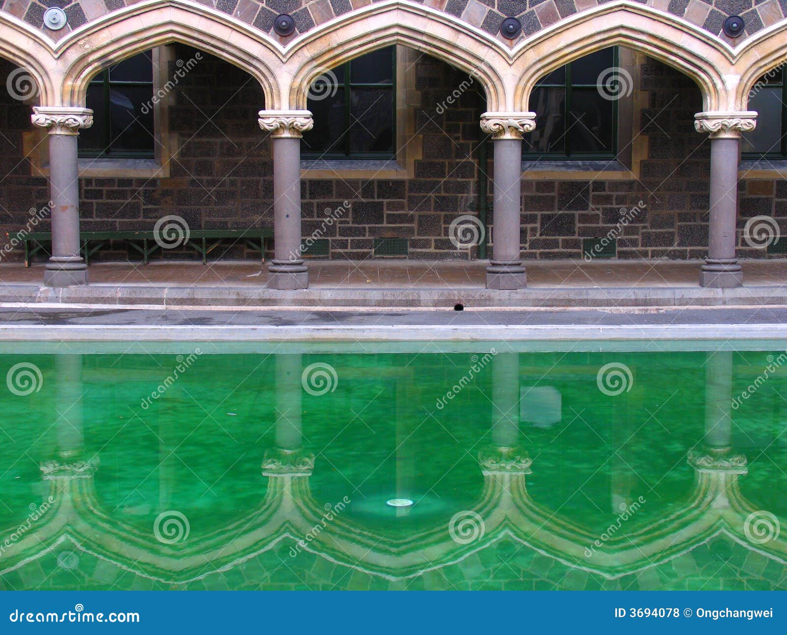 History Building in Christchurch (Mirror) Stock Photo Image of window