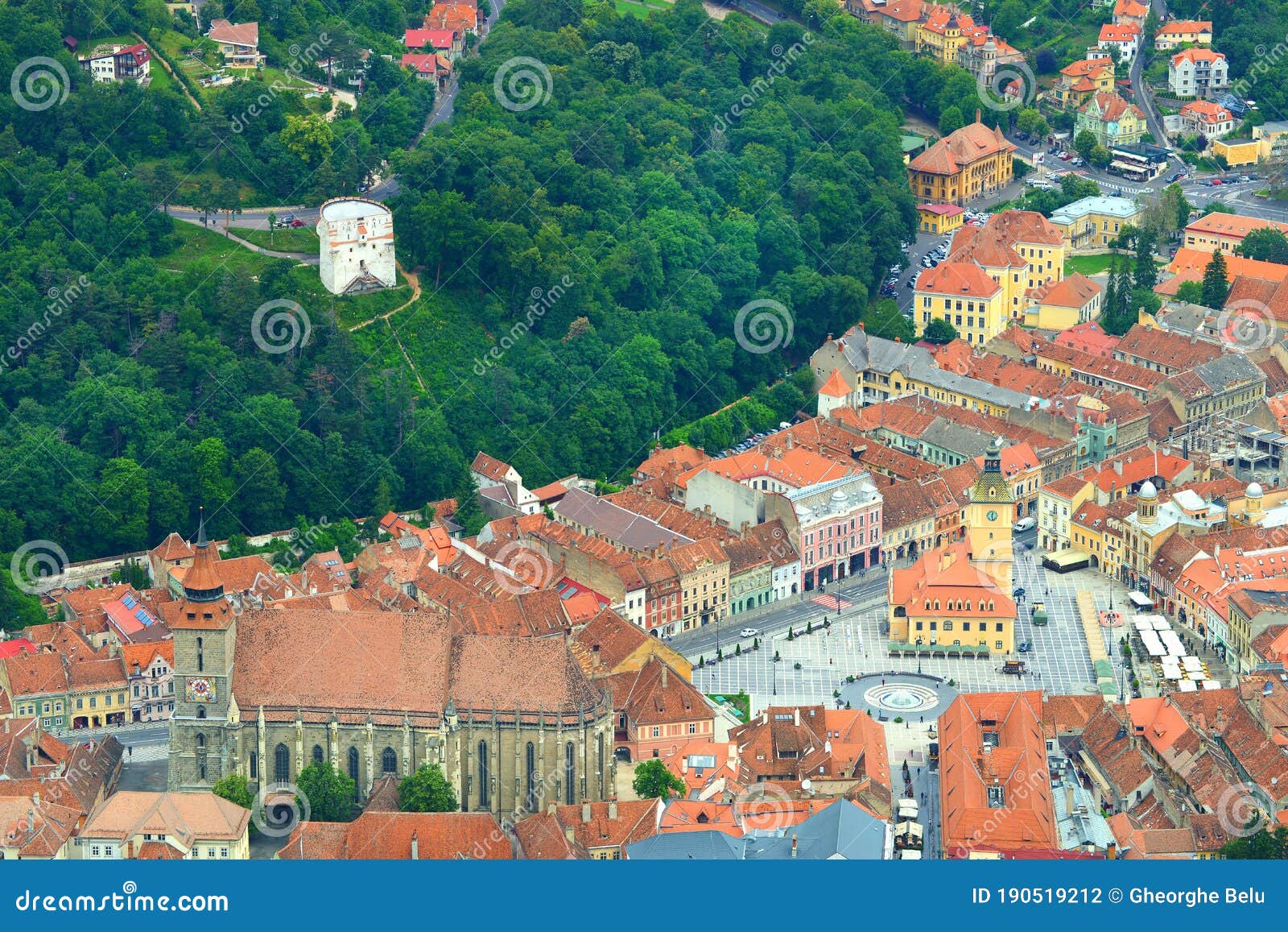 Picture of Cetatea Brasov Romanian Pronunciation: [braˈʃov