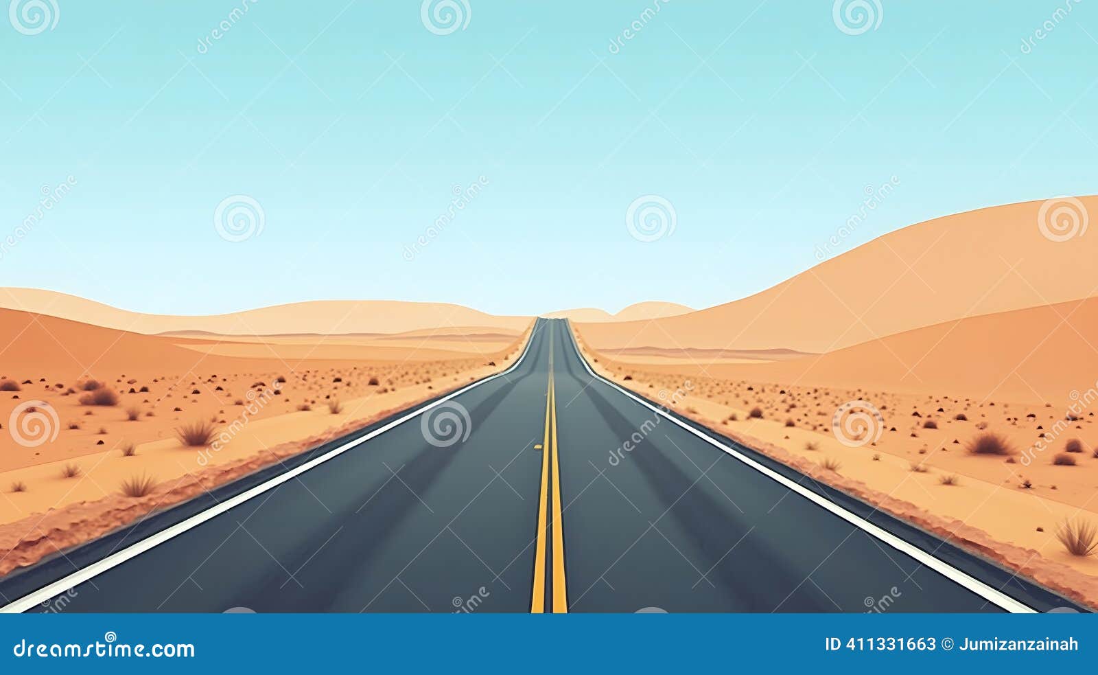 Open Road Desert Print, Landscape Wall Art Joshua Tree — Cori Kleckner  Photography, image size:1600x983