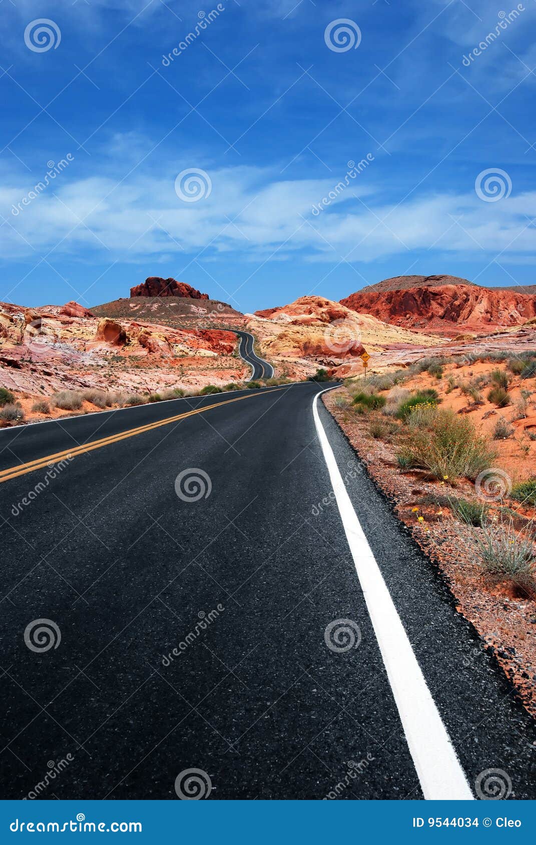 Hit the Road stock photo. Image of rock, highway, traveler 9544034