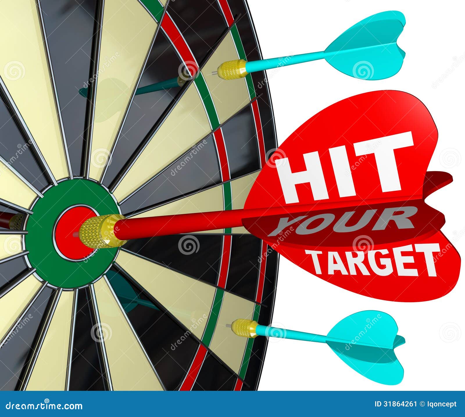 hit your target dart on dartboard achieve success