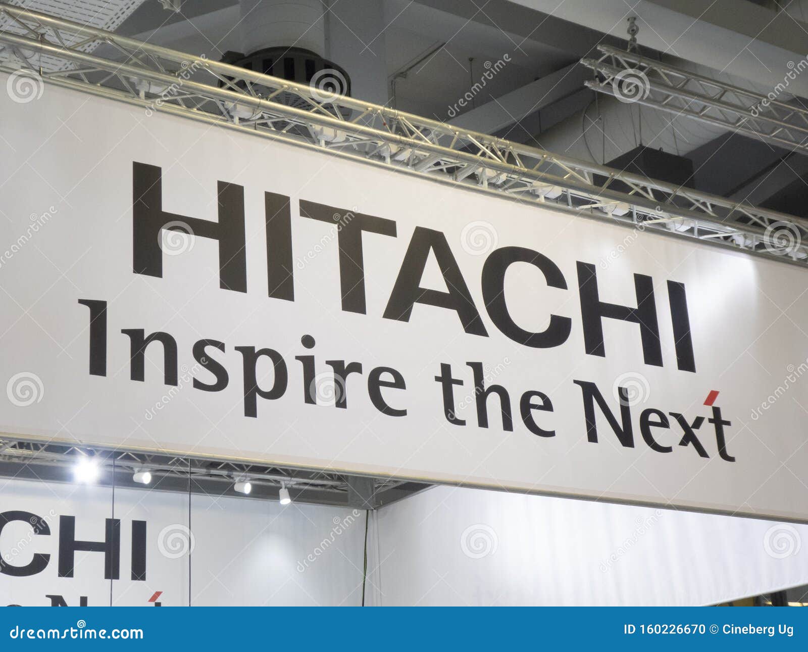 Hitachi Japanese company editorial image. Image of banner - 160226670